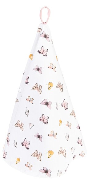 Balvnená okrúhla utierka s motýlikmi Butterfly Paradise - Ø 80 cm - Clayre & Eef
