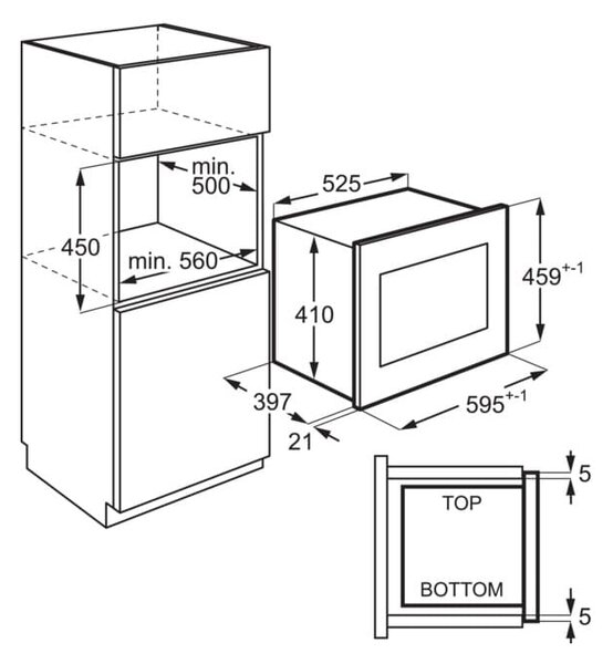 AEG TB6SM261FB - Mikrovlnná rúra zabudovateľná