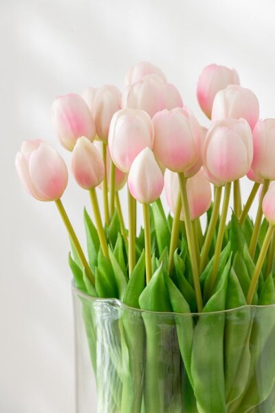 Kytica 7ks ružových realistických tulipánov Tulips - 43cm - daan kromhout