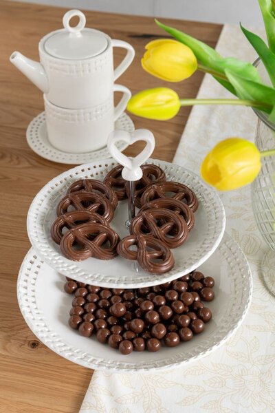 Biely keramický Tea for One Hella White - 18*16*22 cm - J-Line by Jolipa