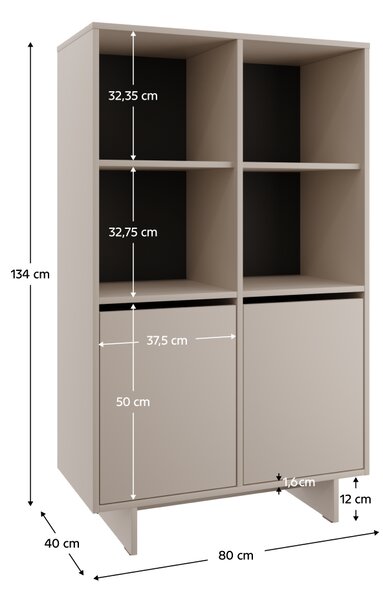 KONDELA Komoda, kašmír, STANDO STD03