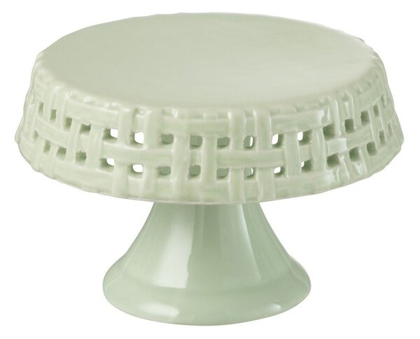 Zelený keramický podnos na nohe Hella Pastel Green S - Ø 11*7cm - J-Line by Jolipa