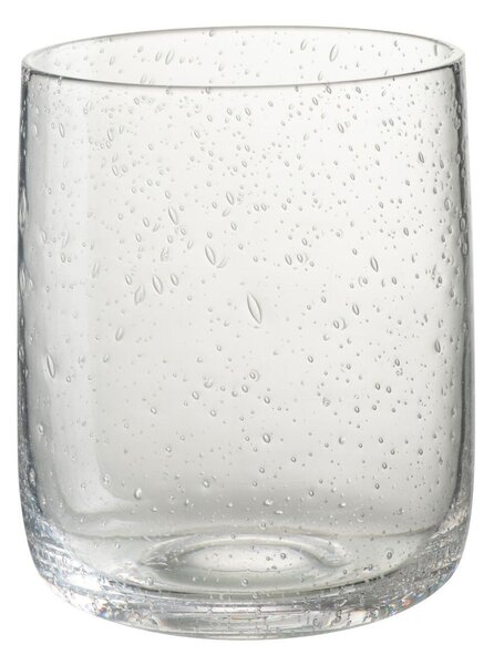 Pohárik na vodu s bublinkami Louise - Ø7*9cm / 310ml - J-Line by Jolipa