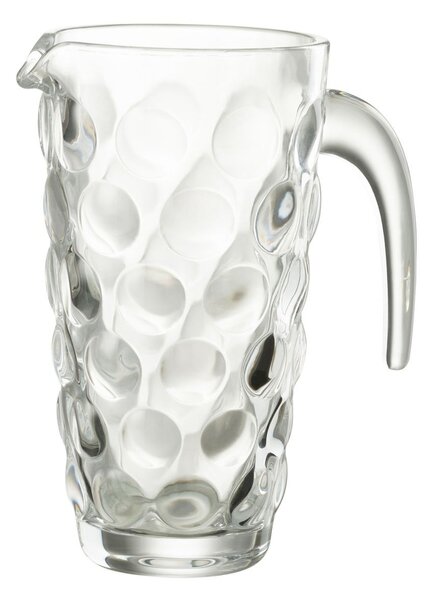 Transparentný sklenený džbán s bublinami Loupe - 17 * 12 * 22cm / 1000ml - J-Line by Jolipa
