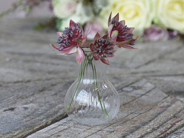 Sklenená dekoračná vázička Latia - Ø 6*7cm - Chic Antique