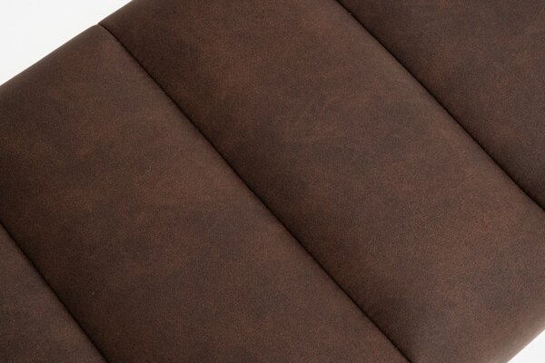 Dizajnová lavica Halle 110cm antik hnedá