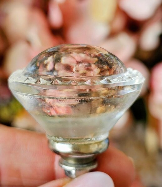Transparentná sklenená úchytka Mai - Ø 4 cm - Chic Antique