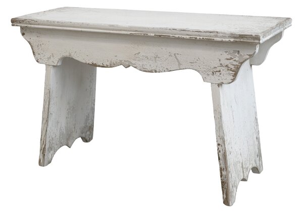 Biela antik drevená stolička Old French - 80*38*48cm - Chic Antique