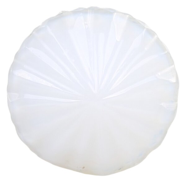 Biela sklenená úchytka Ria - Ø 3,5 cm - Chic Antique