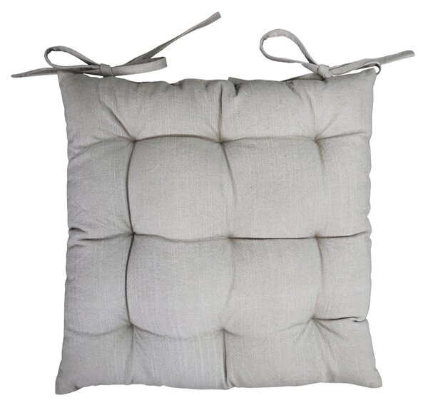 Taupe podsedák s výplňou Nimes Seat - 40*40 cm - Chic Antique