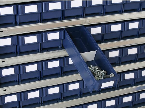 Regál s plastovými boxmi MAX - 2000 x 400 x 1000 mm, 96x box B
