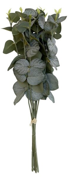 Dekorácia umelá zelená kvetina Eucalyptus bouquet - 35 cm - Chic Antique