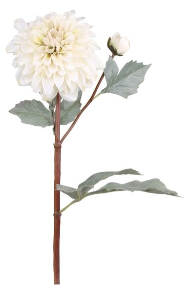 Dekorácia umelá krémová kvetina Jiřina Dahlia cream - 48 cm - Chic Antique