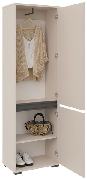 PREDSIEŇOVÝ NÁBYTOK, antracitová, kašmírová, 220/195/38 cm Xora - Online Only drobný nábytok, Online Only
