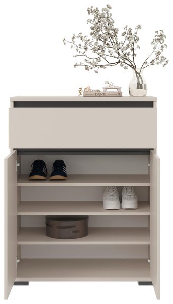 PREDSIEŇOVÝ NÁBYTOK, antracitová, kašmírová, 220/195/38 cm Xora - Online Only drobný nábytok, Online Only