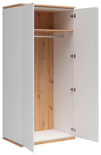 VIACÚČELOVÁ SKRIŇA, biela, dub artisan, 94/201/58 cm Xora - Online Only drobný nábytok, Online Only
