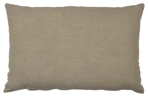 Béžový vankúš rozkvitnutá lúka Flowers Poppy s výšivkou - 40*60*15cm - Mars & More