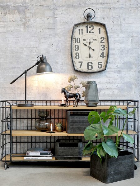 3ks plechový zinkový antik obal na kvetináč Planters - 40*30*30/ 32*22*21cm - Chic Antique