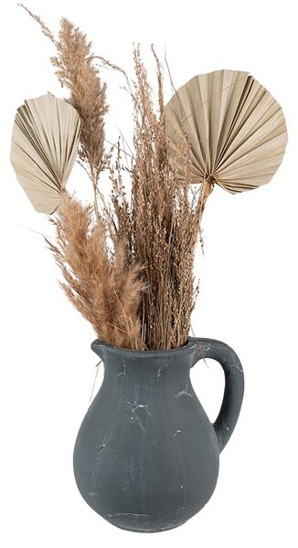Tmavosivý dekoratívny džbán Édith L - 22*18*23 cm - Clayre & Eef