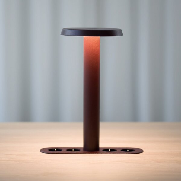 Stolové Lampa NOMAD COLLECTION, NOMAD LAMP 02, stmievateľné, Červená, Obývacia izba, Hliník, Dizajnový