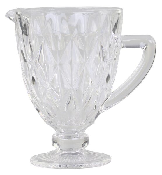 Džbán zo silnejšieho skla s dekorom Diamond cut - 15*19,5cm - Chic Antique