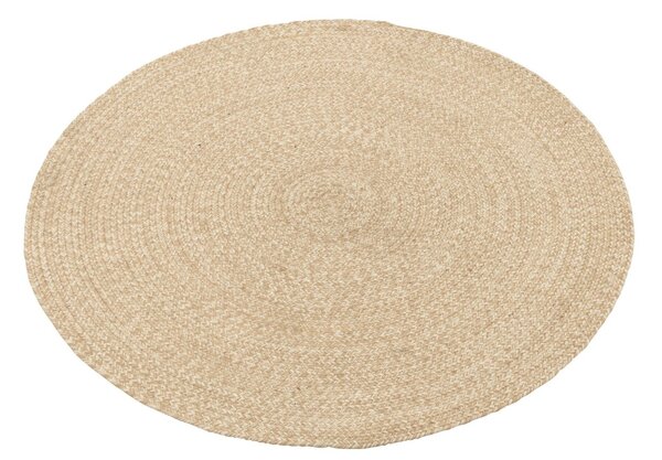 Vonkajší prírodno-krémový okrúhly koberec Miami Outdoor S - Ø 118 cm - J-Line by Jolipa