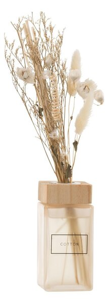 Interiérová vôňa v difuzéri a sušeným kvetom Cotton - 9*6*28cm - J-Line by Jolipa
