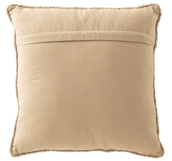Vonkajší prírodno-krémový vankúš Miami Outdoor - Ø 42*10*44cm - J-Line by Jolipa