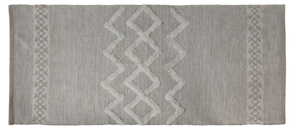 Béžový bavlnený koberec s ornamentami Rug pattern - 70*150 cm - Chic Antique