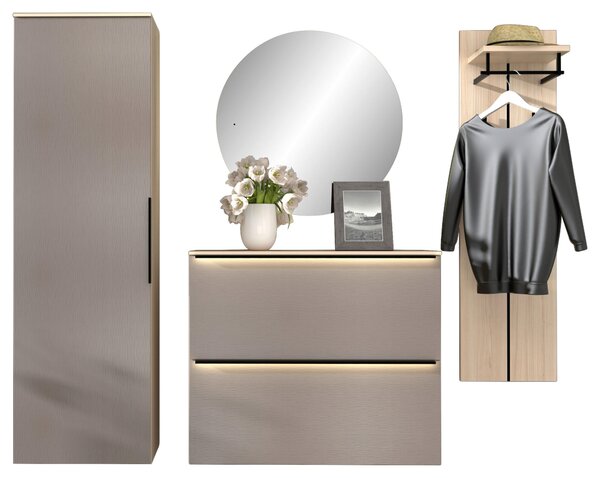 PREDSIEŇOVÝ NÁBYTOK, sivá, farba duba, 227/195/37 cm Voleo - Online Only drobný nábytok, Online Only
