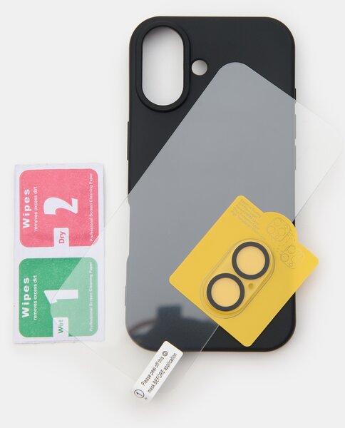 Sinsay - Ochranný obal pre iPhone 16 s tvrdeným sklom - clear