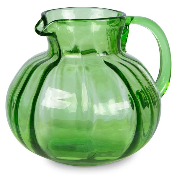 Zelený sklenený džbán The Emeralds - Ø 16*15cm/ 1400ml - HKLIVING