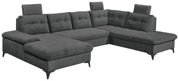 SEDACIA SÚPRAVA, textil, grafitová MID.YOU - Sedačky, Online Only