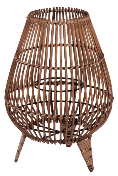 Hnedá ratanová lampáš na nožičkách Ratio - 23*23*31 cm - J-Line by Jolipa