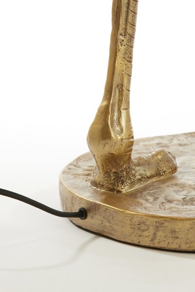 Bronzová antik stojaca lampa pštros Ostrich bronze - 38*27*95 cm / E27 - Light & Living