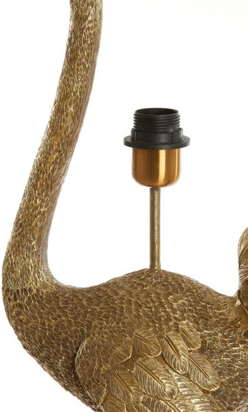Bronzová antik stojaca lampa pštros Ostrich bronze - 38*27*95 cm / E27 - Light & Living