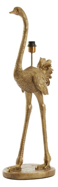 Bronzová antik stojaca lampa pštros Ostrich bronze - 38*27*95 cm / E27 - Light & Living