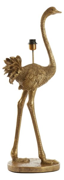 Bronzová antik stojaca lampa pštros Ostrich bronze - 38*27*95 cm / E27 - Light & Living