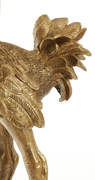 Bronzová antik stojaca lampa pštros Ostrich bronze - 38*27*95 cm / E27 - Light & Living