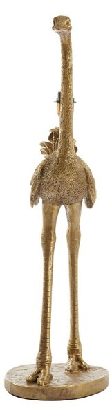 Bronzová antik stojaca lampa pštros Ostrich bronze - 38*27*95 cm / E27 - Light & Living
