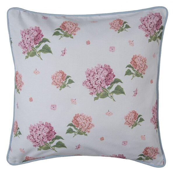 Bavlnená obliečka na vankúš s květy hortenzie Vintage Grace - 40*40cm - Clayre & Eef
