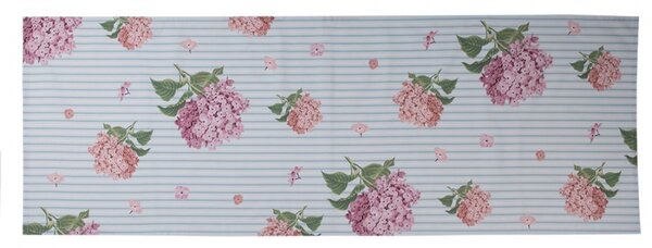 Bavlnený behúň s kvety hortenzie Vintage Grace - 50*140cm - Clayre & Eef