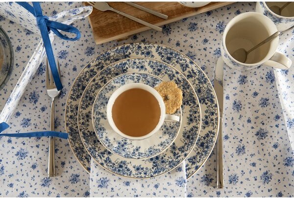 Bavlnená chňapka - rukavice Blue Rose Blooming - 18 * 30 cm - Clayre & Eef