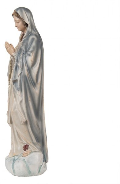 Modro-šedá dekorácia soška bábiky Márie - 11*8*35 cm - Clayre & Eef