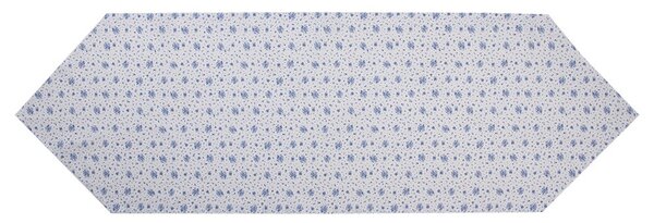 Bavlnený behúň s modrými ružičkami Blue Rose Blooming - 50*160 cm - Clayre & Eef