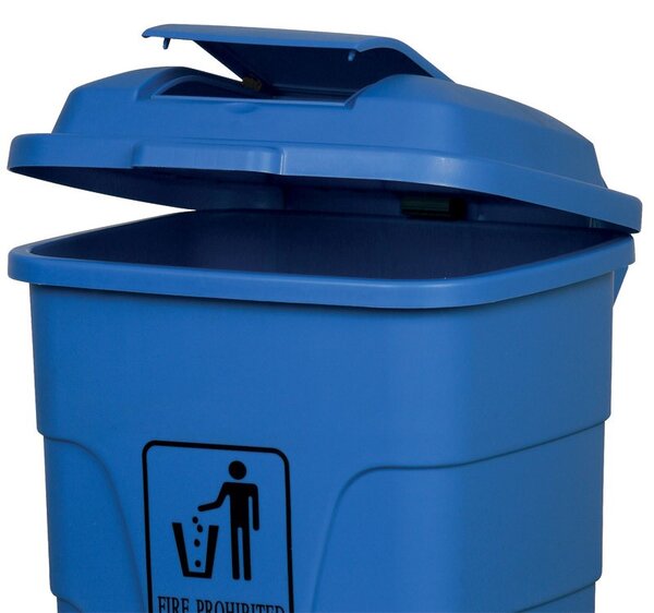 Plastový odpadkový kôš na kolieskach kôš, 120 l, zelený