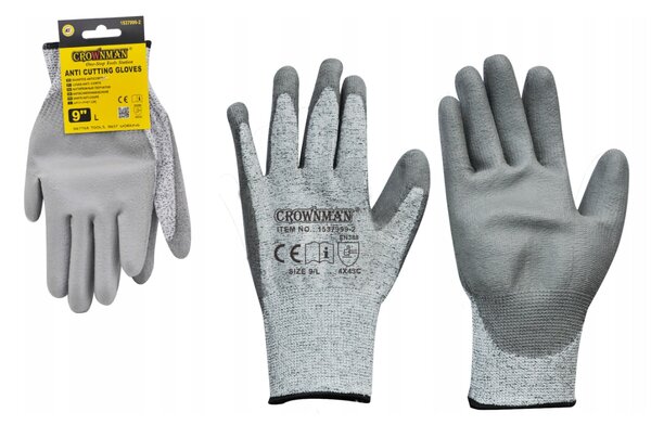 CROWNMAN L ANTI-CUT pracovné rukavice - BOZP, vysoká kvalita