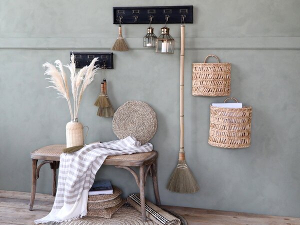 Béžovo - taupe pruhovaný pléd so strapcami Stripes - 130*170 cm - Chic Antique
