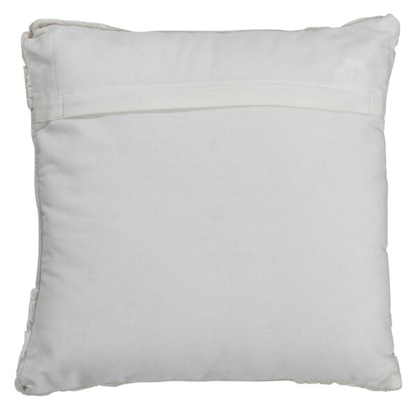 Biely antik zamatový vankúš s ornamentom a výplňou Vende - 44*44cm - J-Line by Jolipa