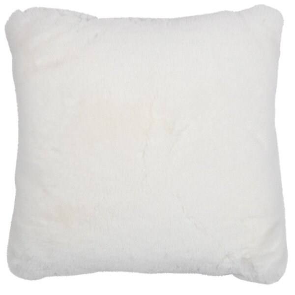 Biely plyšový mäkkučký polštár Soft Teddy White Off - 45*15*45cm - Mars & More